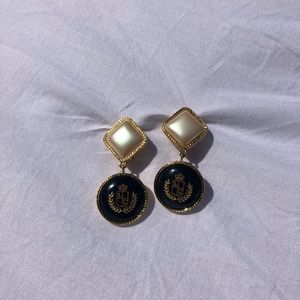 Pearl statement earrings